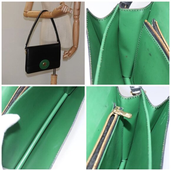 LOUIS VUITTON Epi Free Run Shoulder Bag Green Black - Picture 15 of 15